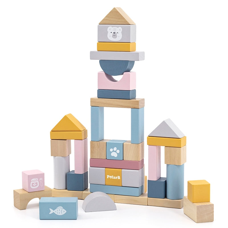 Wooden Blocks – 60pcs