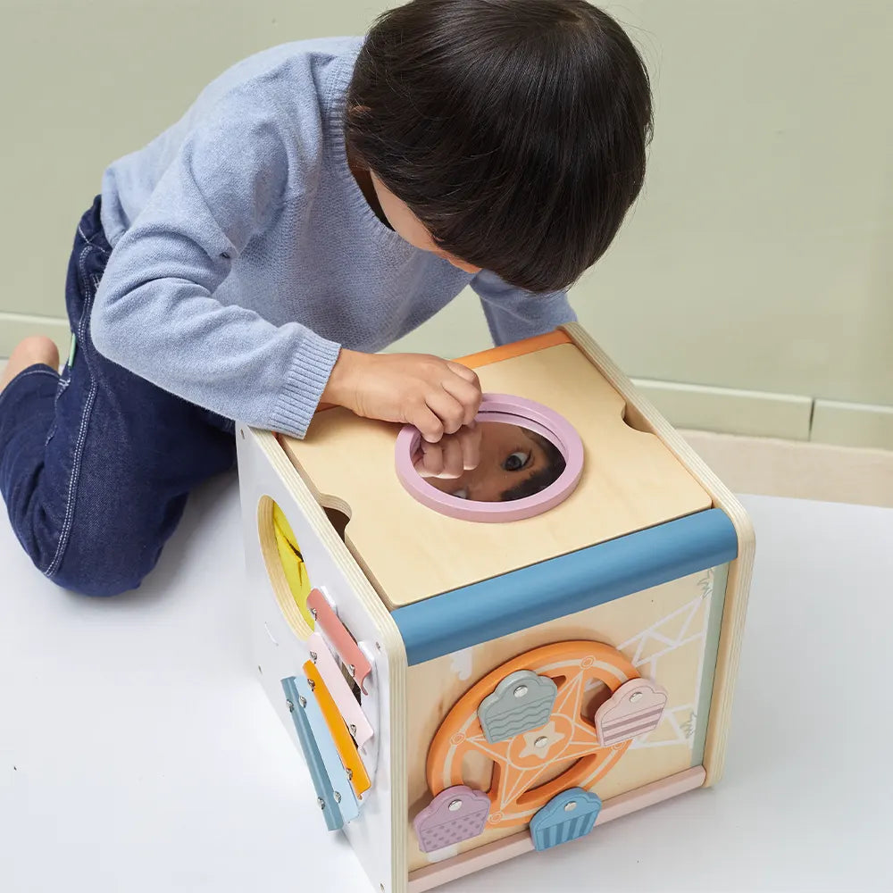 Wooden 8-in-1 Activity Cube