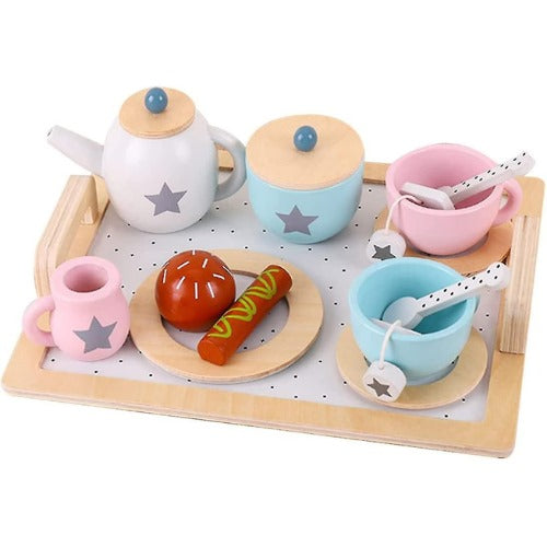 Wooden Afternoon Tea Set