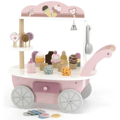 Wooden Ice Cream Cart Mini