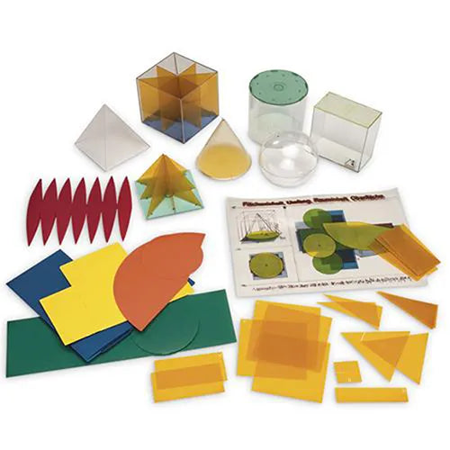 Geometrical Shape Set with Nets 130 Pcs