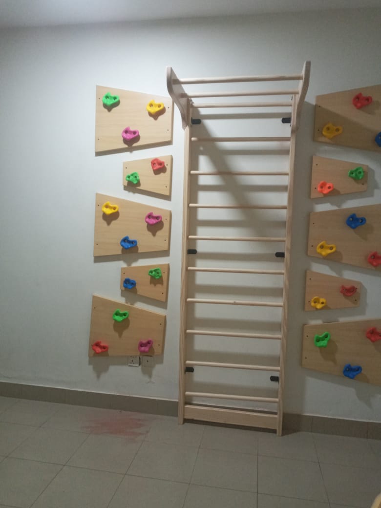 Swedish Ladder Unit & Ramp with Swing