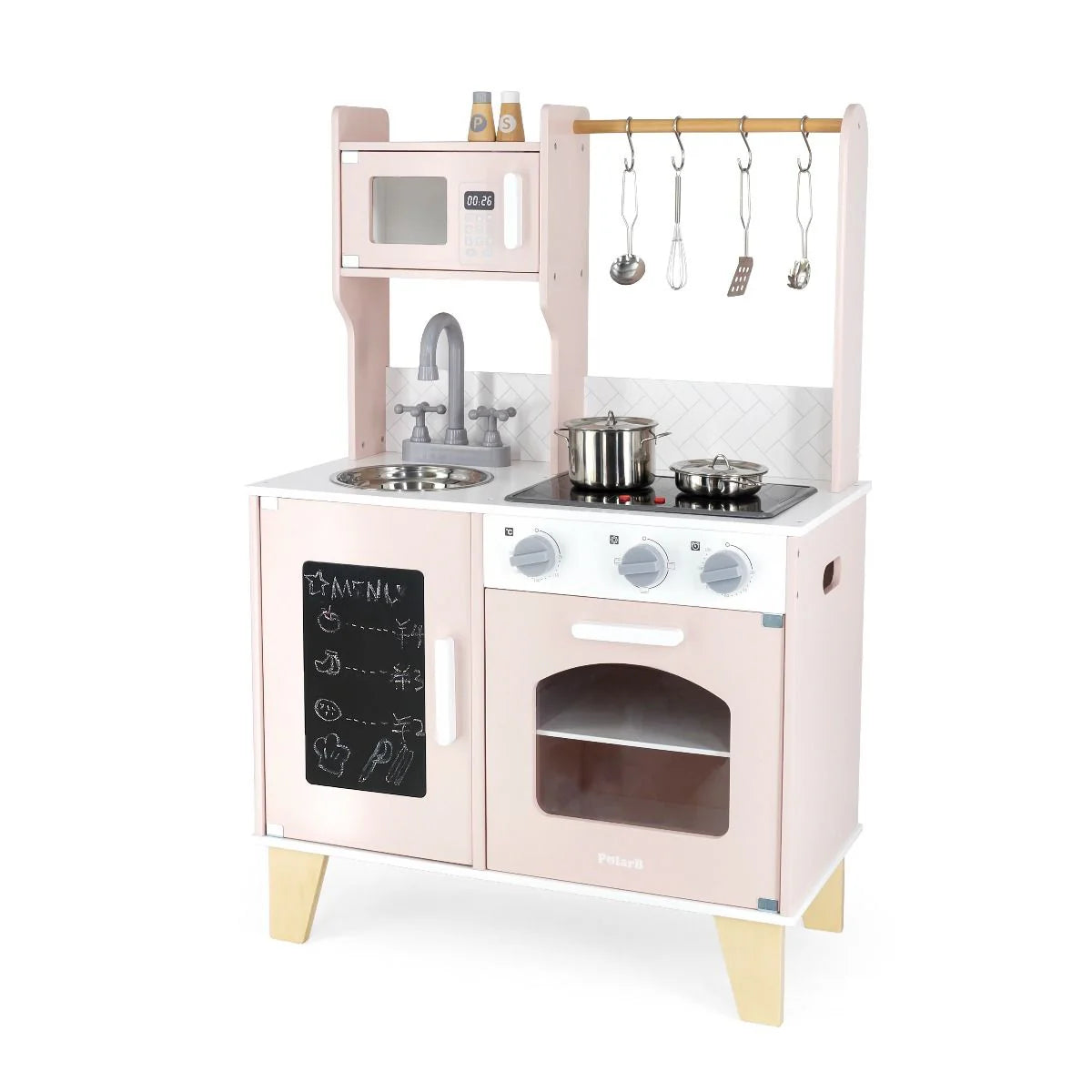 Little Chef's Kitchen with Light and Sound - Classic Pink & White