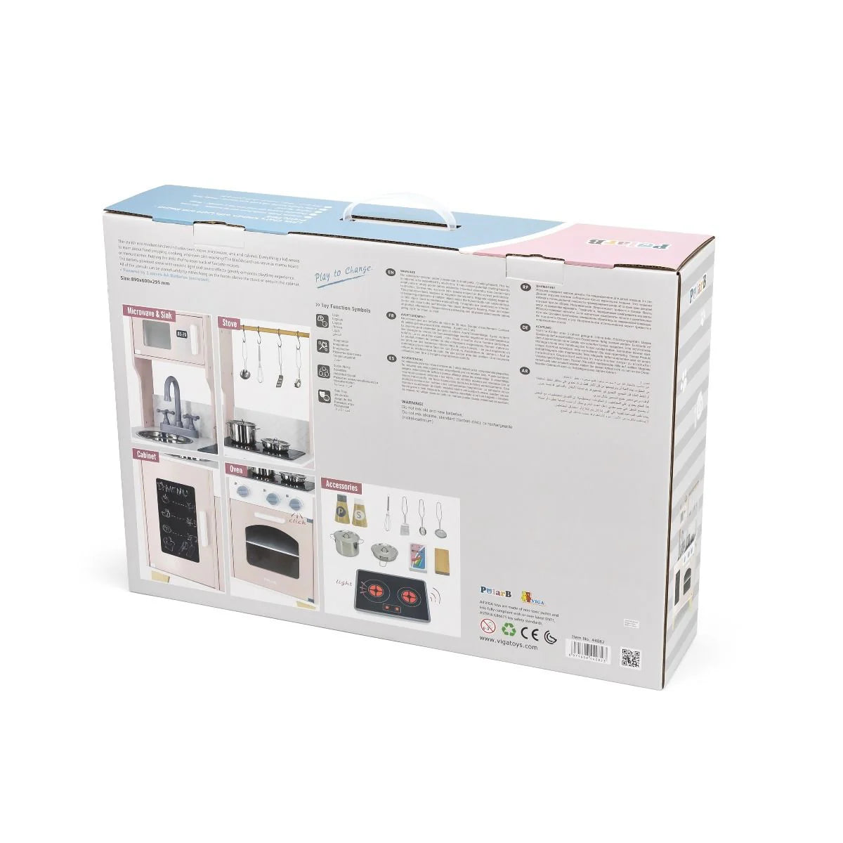 Little Chef's Kitchen with Light and Sound - Classic Pink & White
