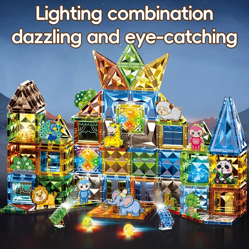 Magnetic Building Blocks 124 Pcs