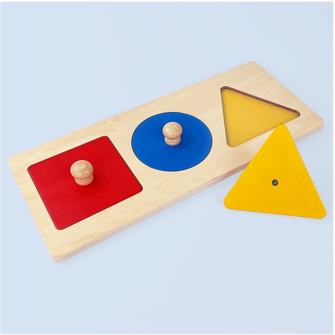 3 color shape board Knob Puzzle