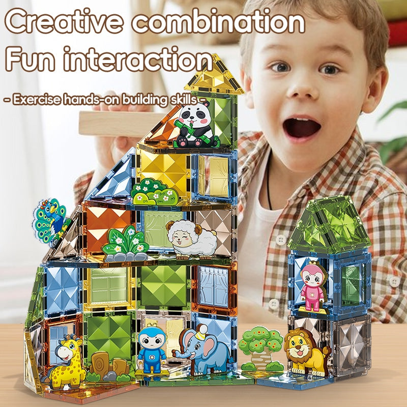 Magnetic Building Blocks 124 Pcs
