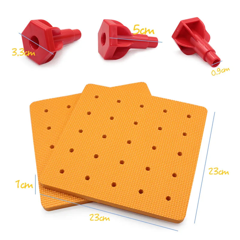 200 Pcs Children’s Nail Building Blocks & Peg Board