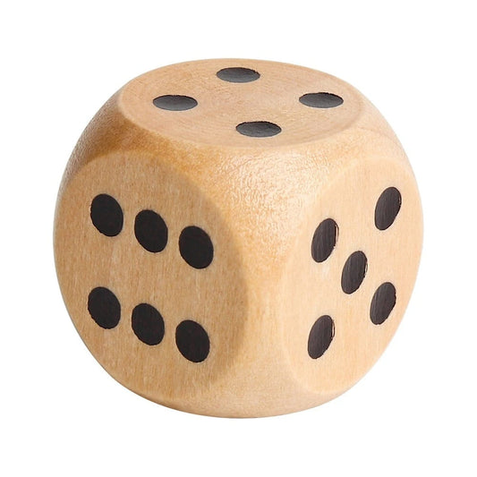 Wooden Dice Large( set of 4)