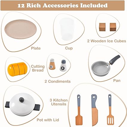 Honey Joy Kids Kitchen Playset, 2 Pcs