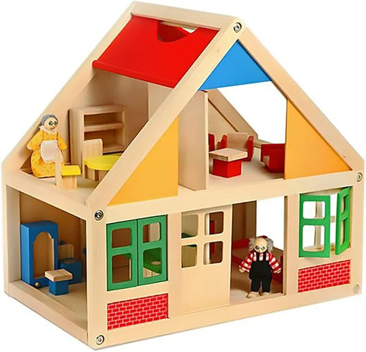 New Classic Doll House with Accessorie