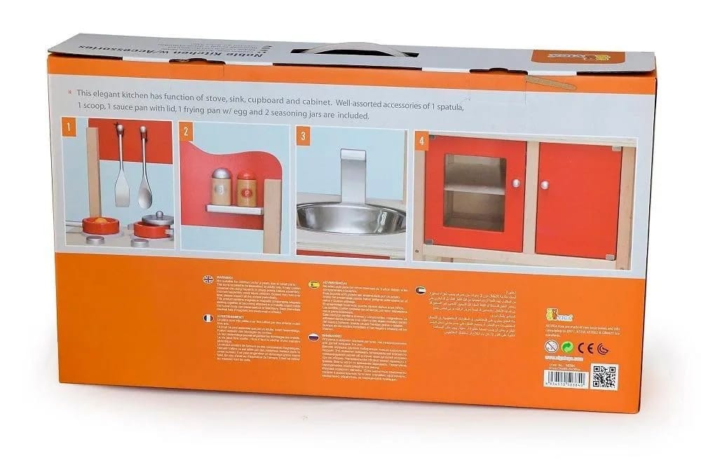 Noble Kitchen Red with accessories