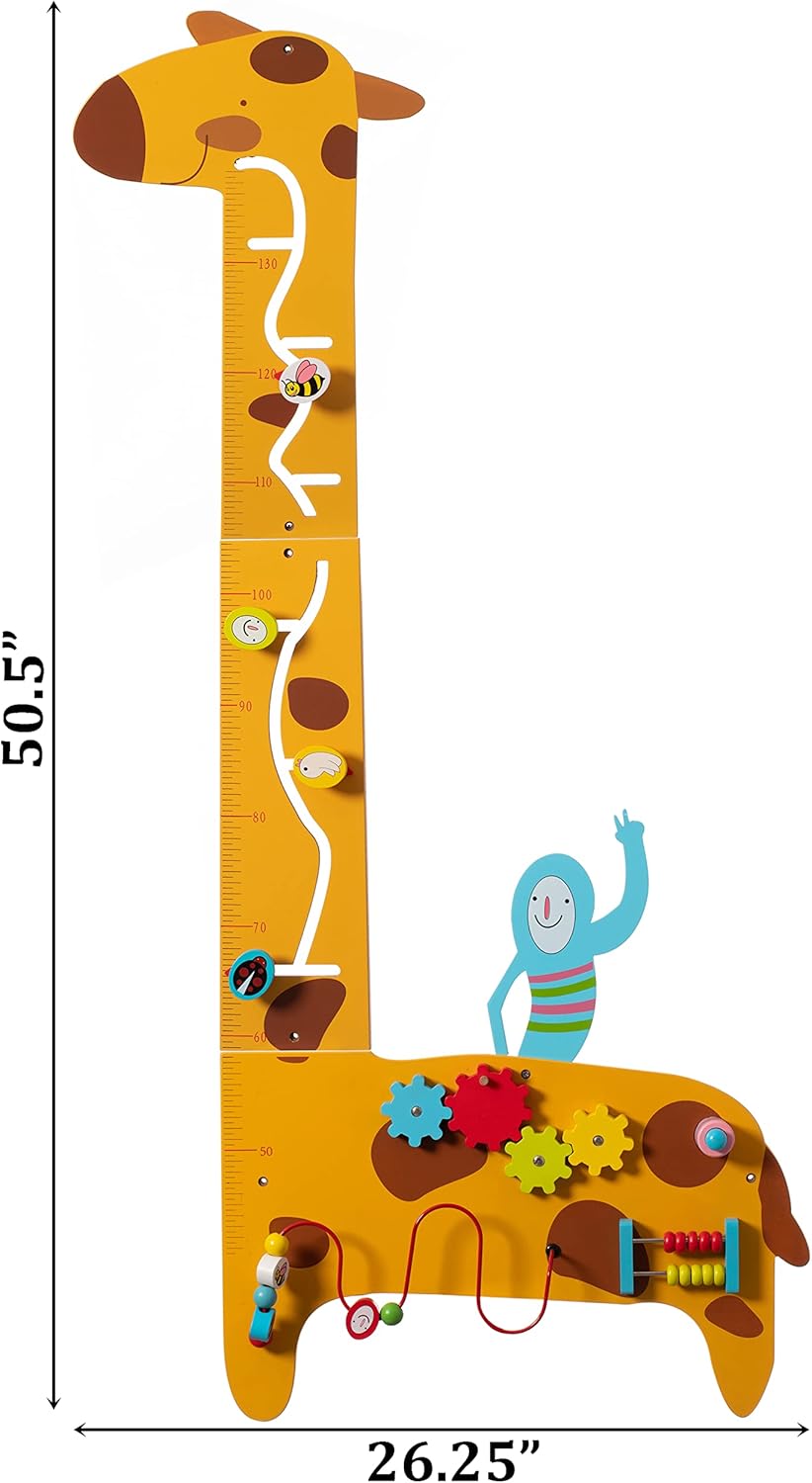 Wooden Activity Puzzle Wall Game Giraffe