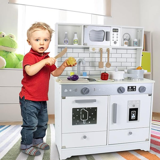 Wooden Kitchen Play Set