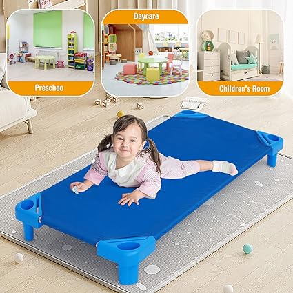 Kids Stackable Kiddie Cot, Toddler Size
