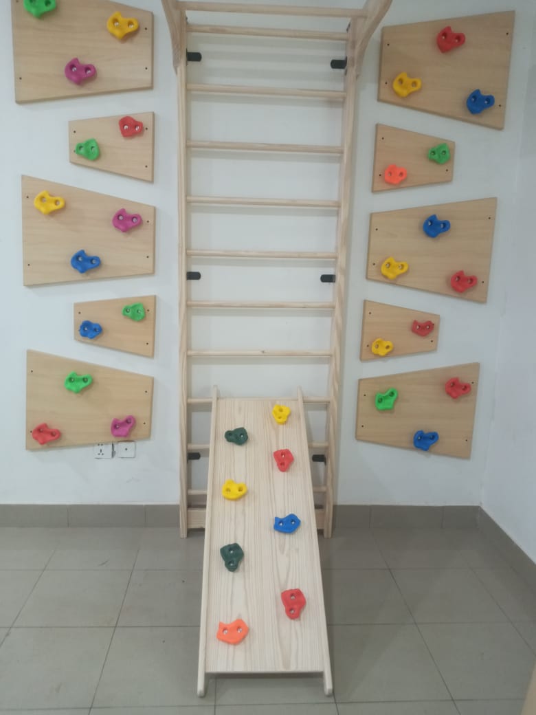 Swedish Ladder Unit & Ramp with Swing