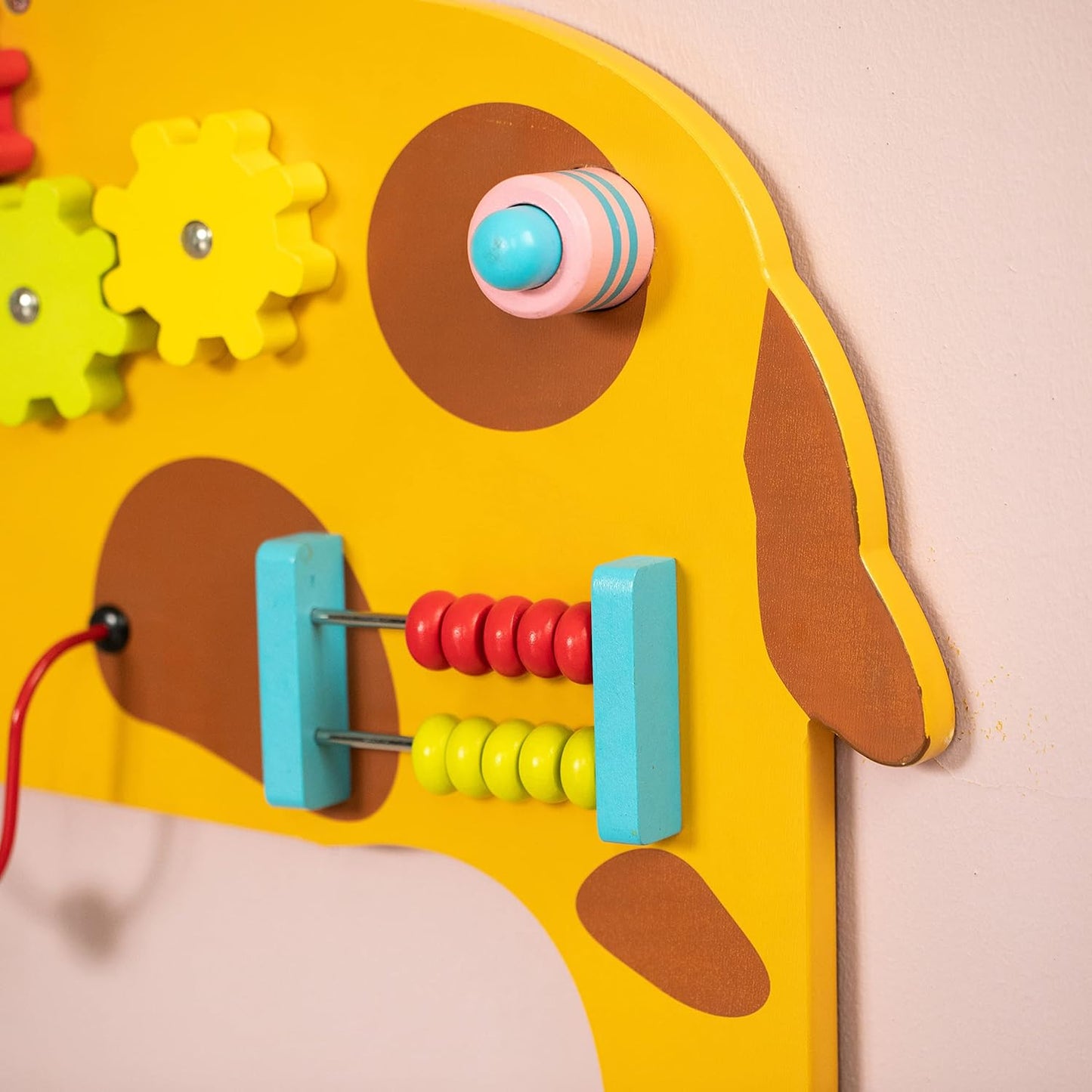 Wooden Activity Puzzle Wall Game Giraffe