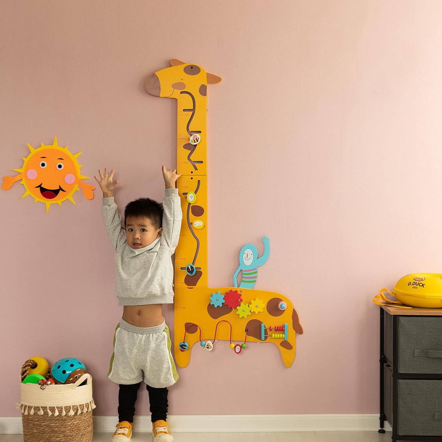 Wooden Activity Puzzle Wall Game Giraffe