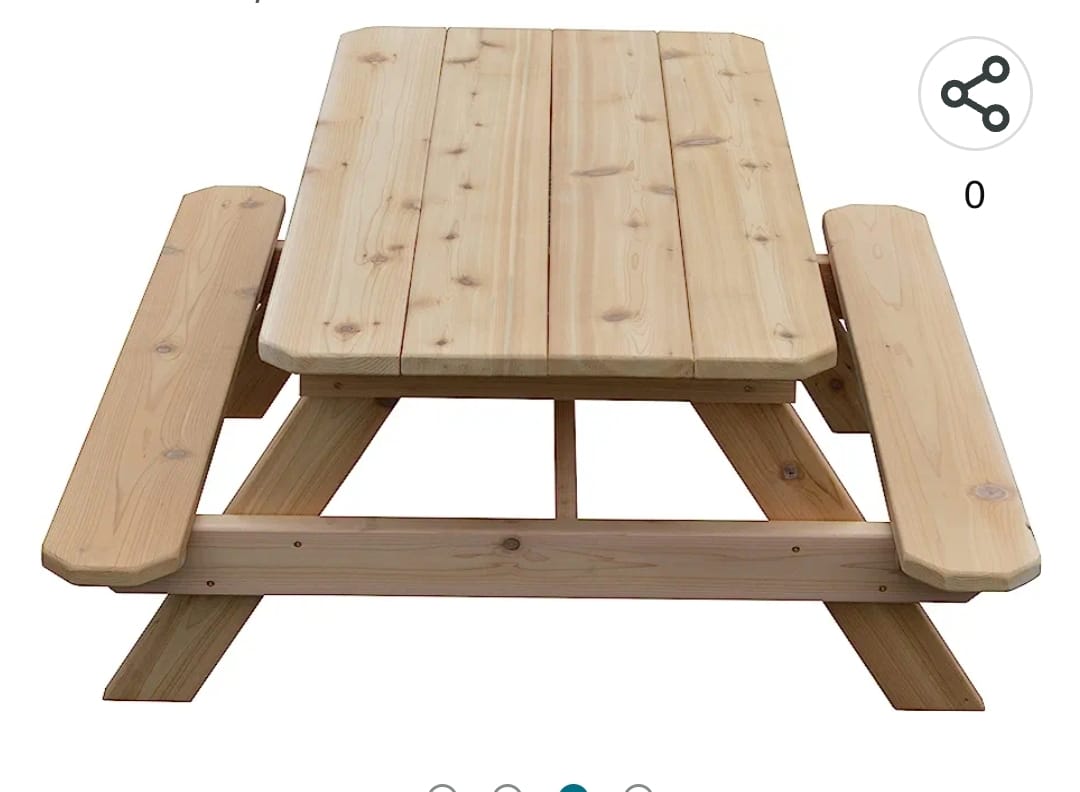Picnic Table Large Wooden