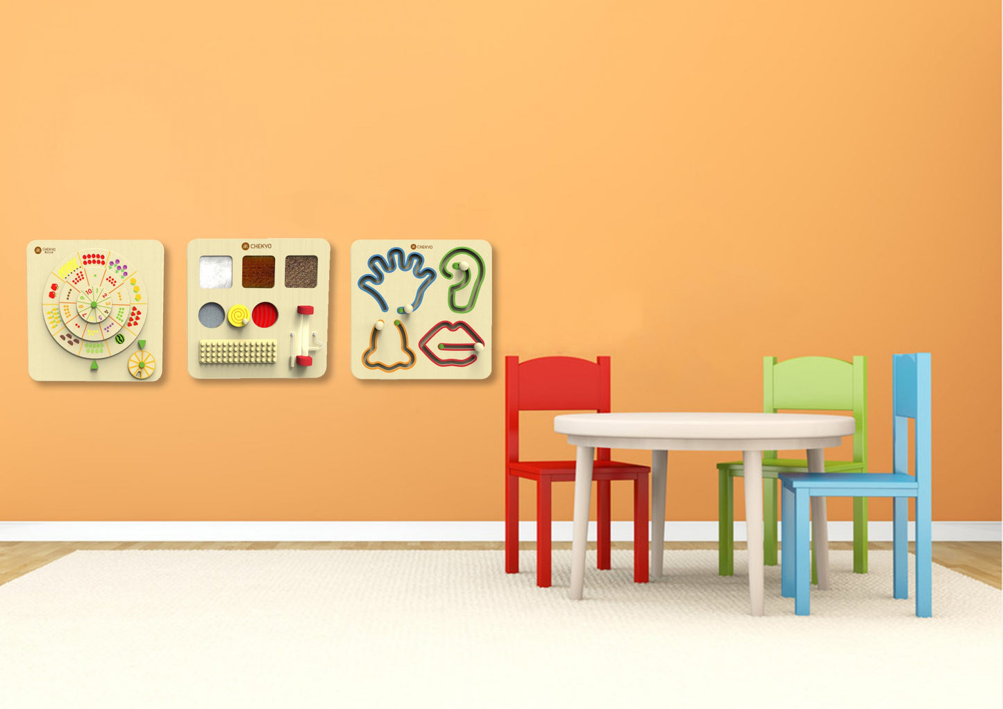 Eye, Nose, Ear & Lips Slide Wall Toy