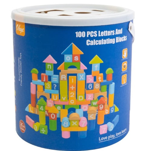 Count & Spell Blocks Set of 100 Pcs