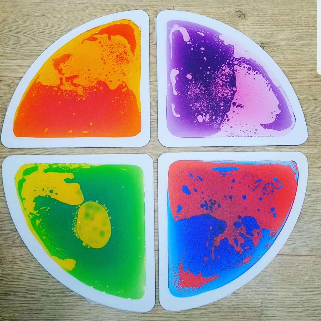 Pressure Sensitive Color Changing Liquid 4Pcs Circle