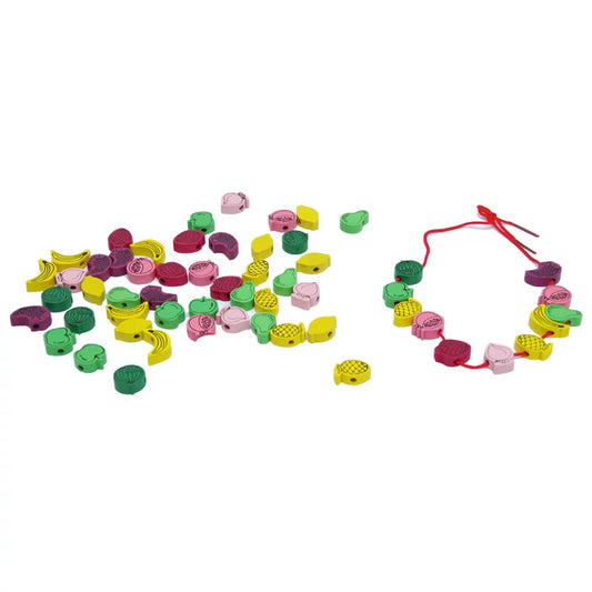 Wooden Lacing Beaded Fruits