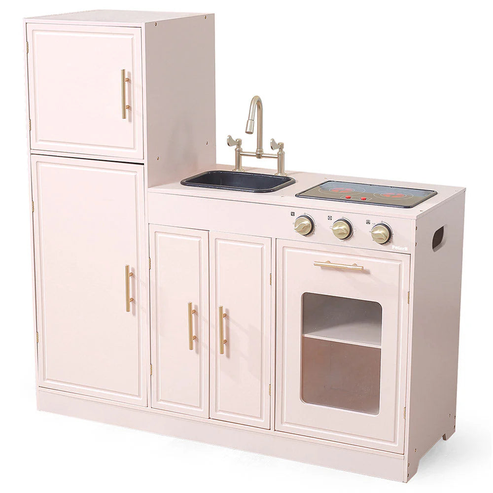 Classic White & Pink Modern Kitchen W/ Light & Sound
