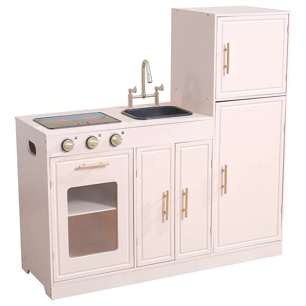 Classic White & Pink Modern Kitchen W/ Light & Sound