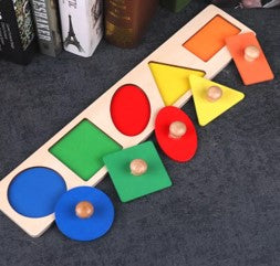 Montessori 5 Shapes Puzzles Knob