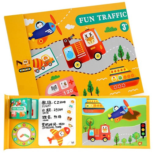 Magnetic Fun Traffic Puzzle