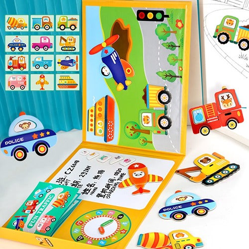 Magnetic Fun Traffic Puzzle