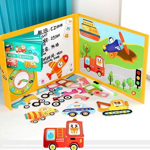 Magnetic Fun Traffic Puzzle