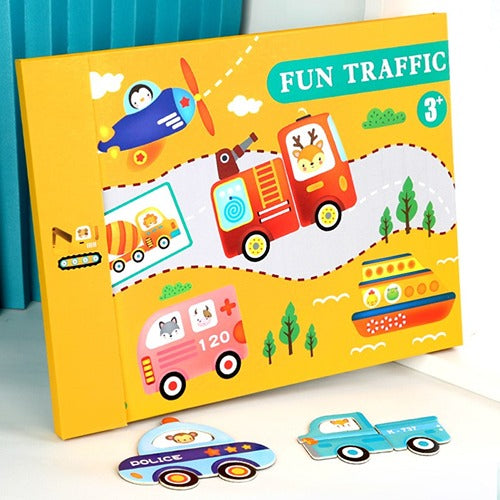 Magnetic Fun Traffic Puzzle