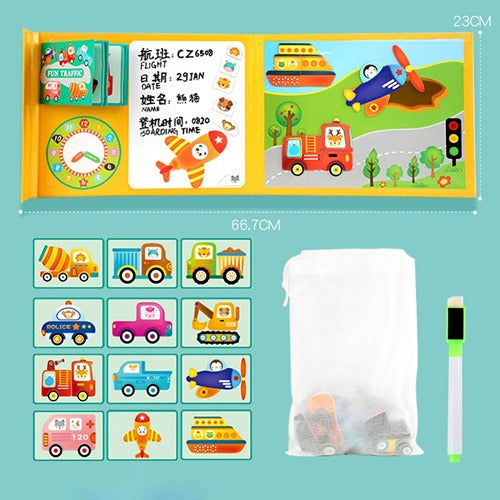 Magnetic Fun Traffic Puzzle