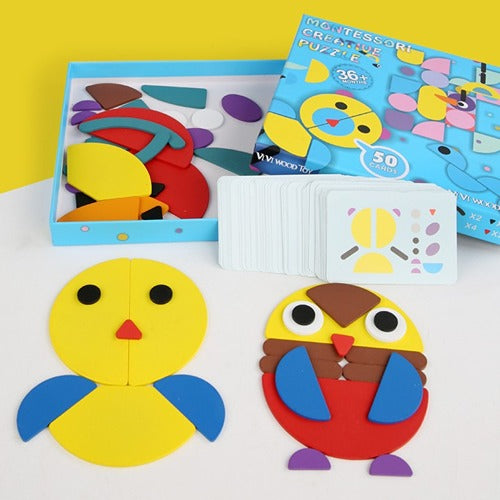 Montessori Creative Puzzle 50 Cards