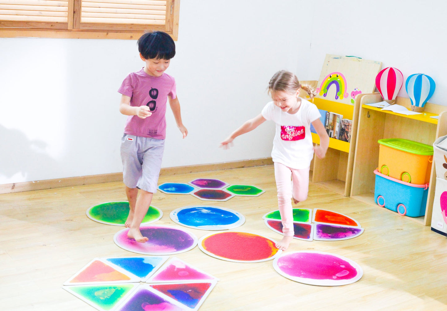 Pressure Sensitive Color Changing Liquid 4Pcs Circle