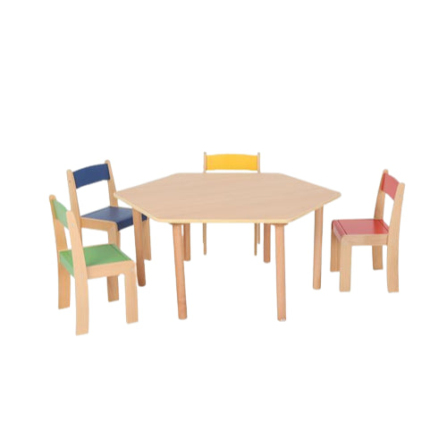 Hexagonal Table & Chairs