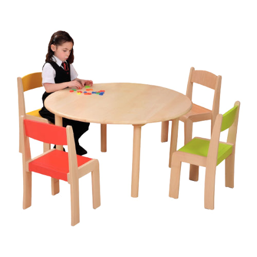 Circular Wooden Nursery Tables