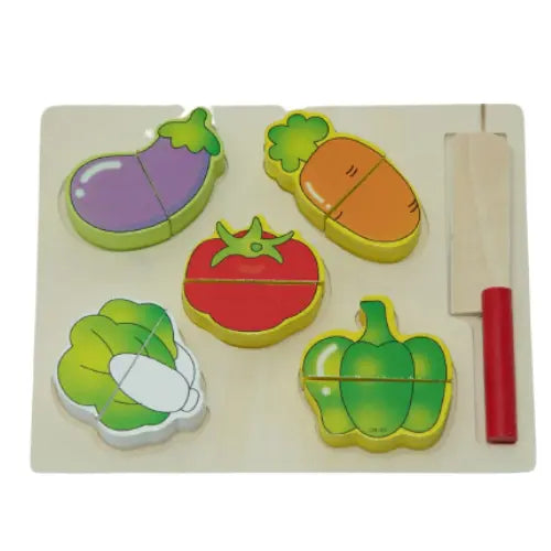 Vegetable Cutout Puzzle