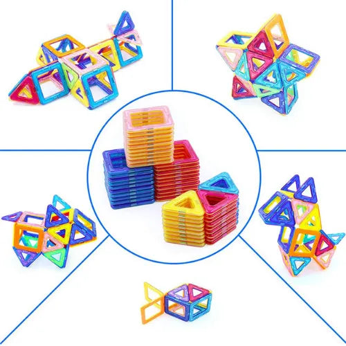 Magnetic Tiles 118 Pcs Steam