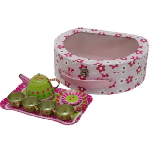 Metallic Pop Up Kettle Tea Set