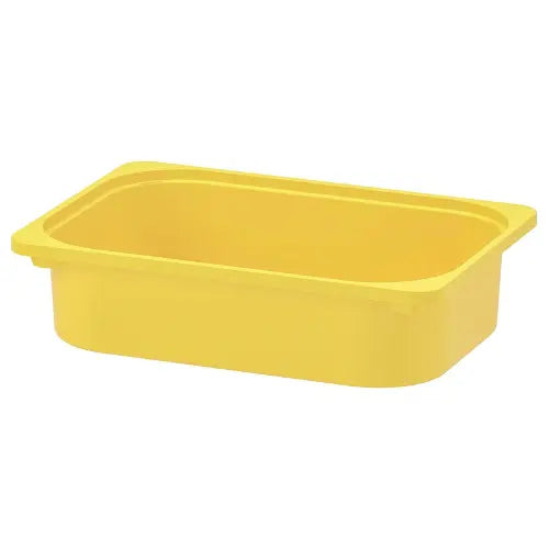 Plastic storage tub (yellow color)