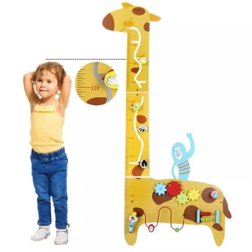 Wooden Activity Puzzle Wall Game Giraffe