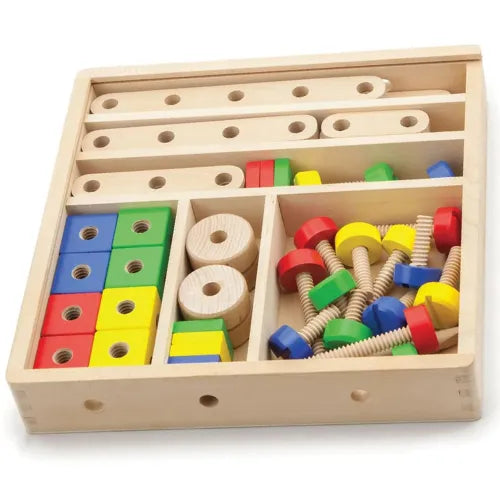 Nuts & Bolts Wooden Construction Set (53-Piece)