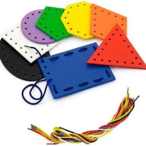 Wooden Lace & Trace Shapes