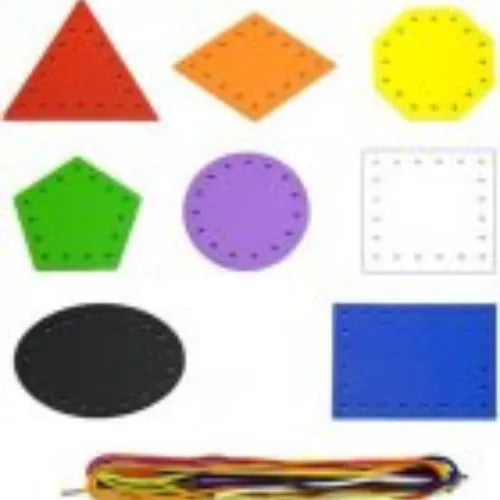 Wooden Lace & Trace Shapes