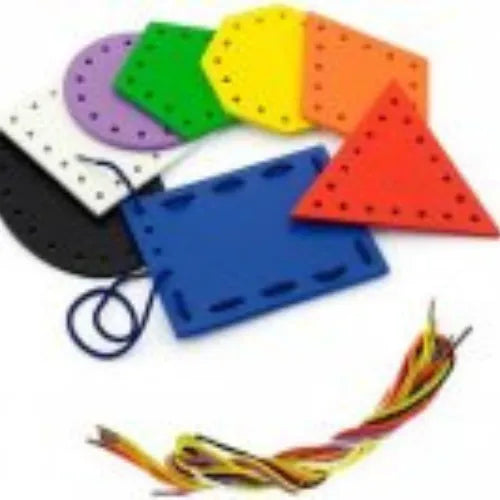 Wooden Lace & Trace Shapes