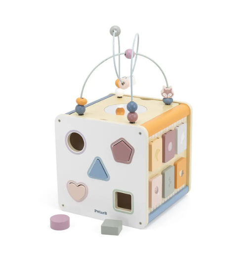 Wooden 8-in-1 Activity Cube