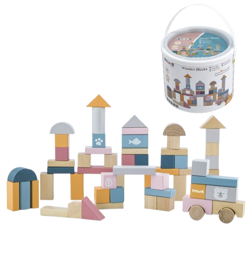 Wooden Blocks – 60pcs